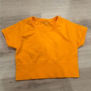 Offline Bright Orange Athletic Crop Top